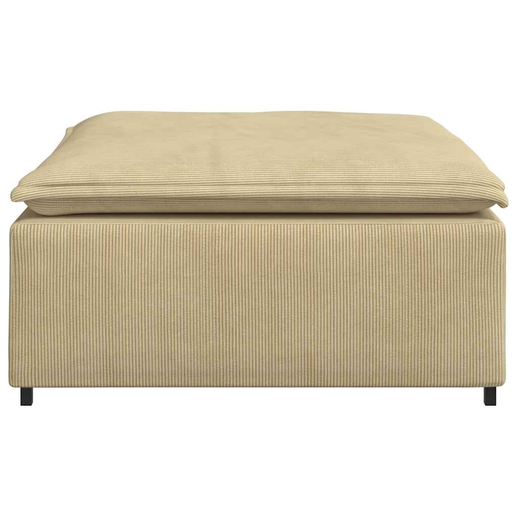 Modulaire bank voetenbank module grijsgroen 100x100x48 cm is nu te koop bij PeponiXL, paradijselijk wonen!