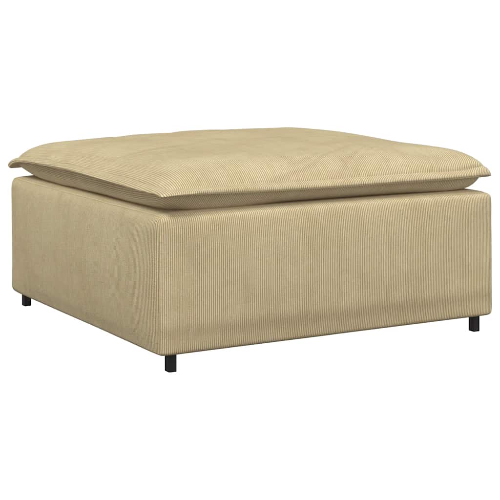 Modulaire bank voetenbank module grijsgroen 100x100x48 cm is nu te koop bij PeponiXL, paradijselijk wonen!