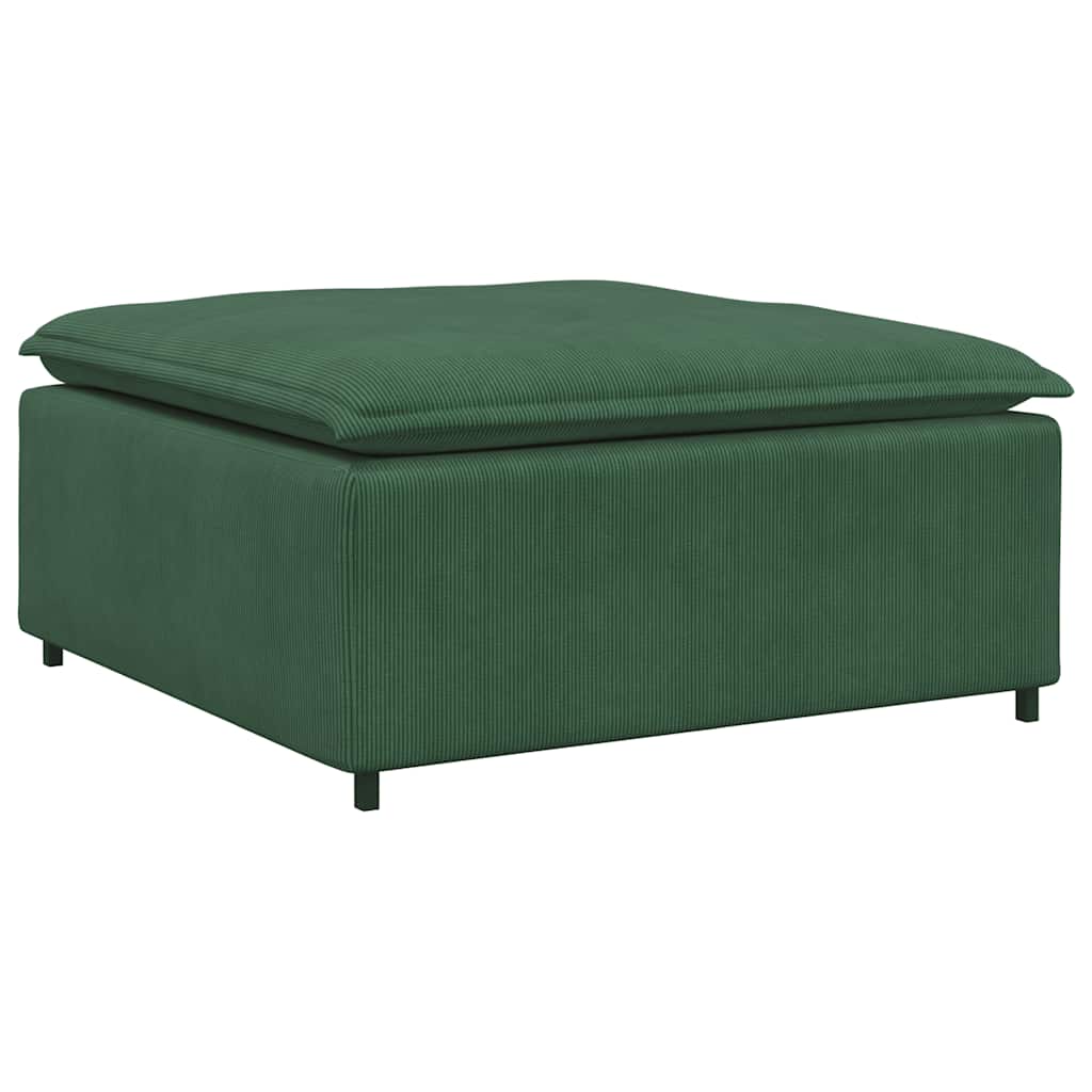 Modulaire bank voetenbank module donkergroen 100x100x48 cm is nu te koop bij PeponiXL, paradijselijk wonen!