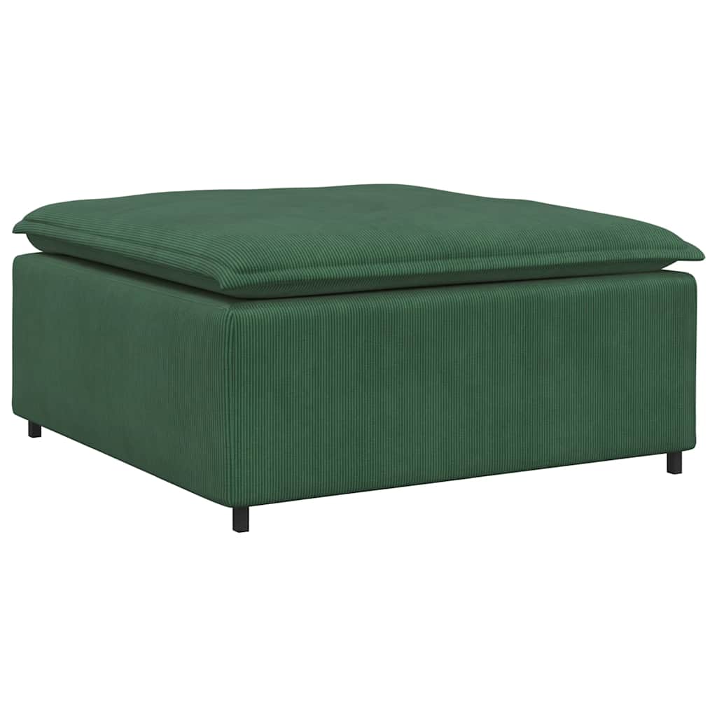 Modulaire bank voetenbank module donkergroen 100x100x48 cm is nu te koop bij PeponiXL, paradijselijk wonen!