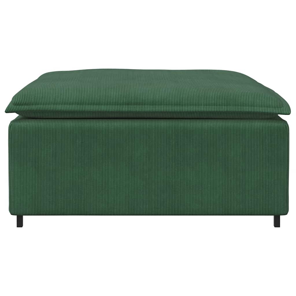 Modulaire bank voetenbank module donkergroen 100x100x48 cm is nu te koop bij PeponiXL, paradijselijk wonen!