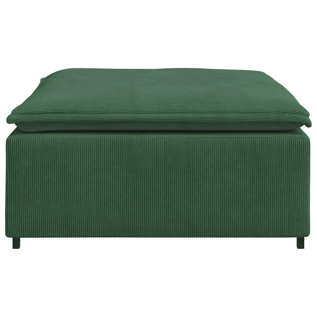 Modulaire bank voetenbank module donkergroen 100x100x48 cm is nu te koop bij PeponiXL, paradijselijk wonen!
