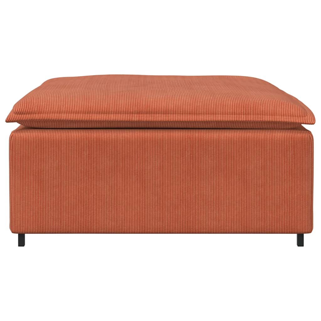 Modulaire bank voetenbank module rood oranje 100x100x48 cm is nu te koop bij PeponiXL, paradijselijk wonen!