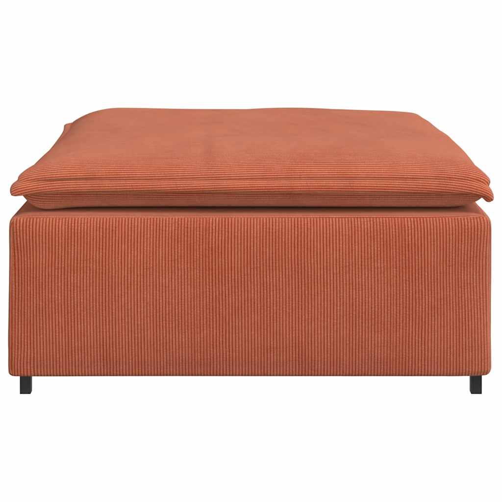 Modulaire bank voetenbank module rood oranje 100x100x48 cm is nu te koop bij PeponiXL, paradijselijk wonen!