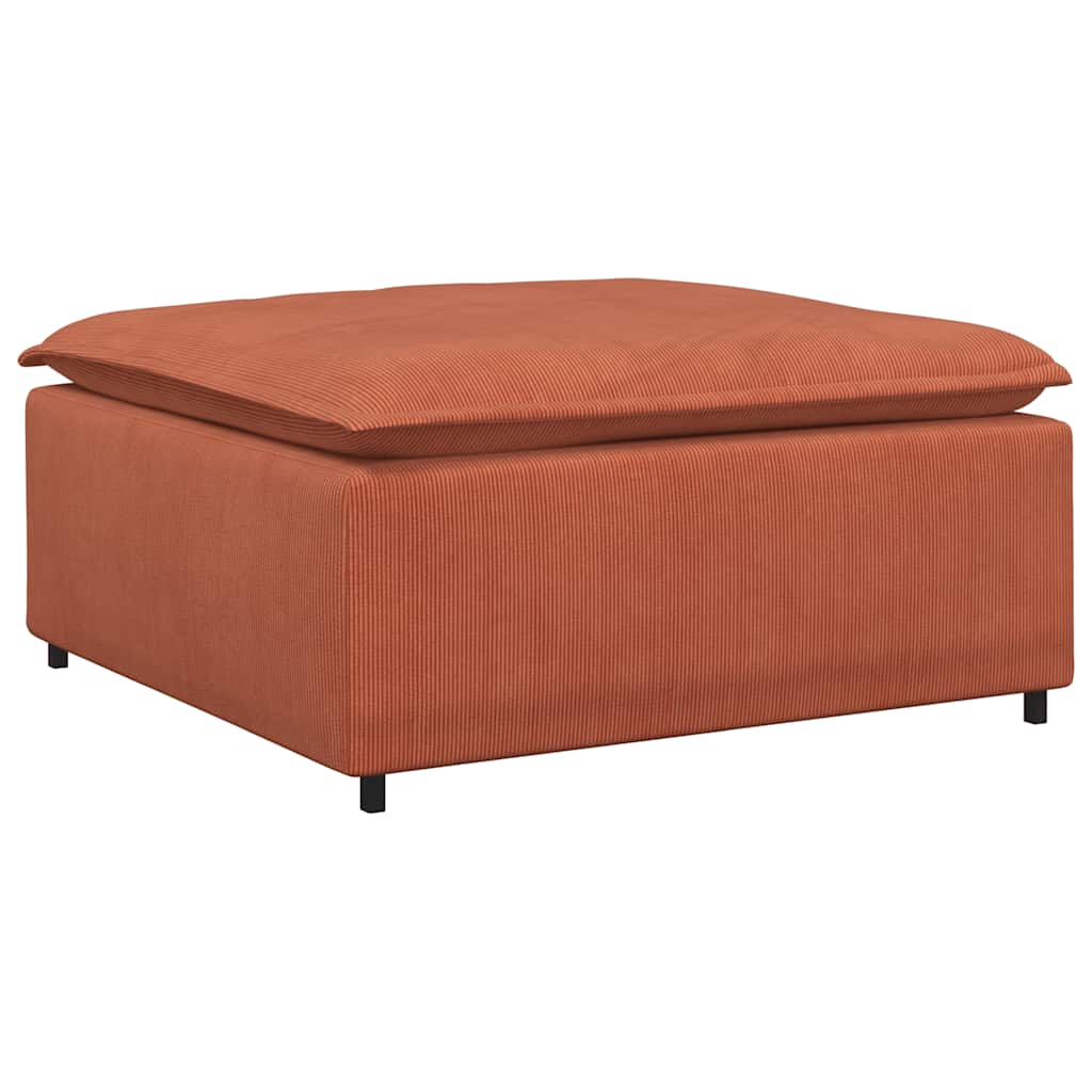 Modulaire bank voetenbank module rood oranje 100x100x48 cm is nu te koop bij PeponiXL, paradijselijk wonen!