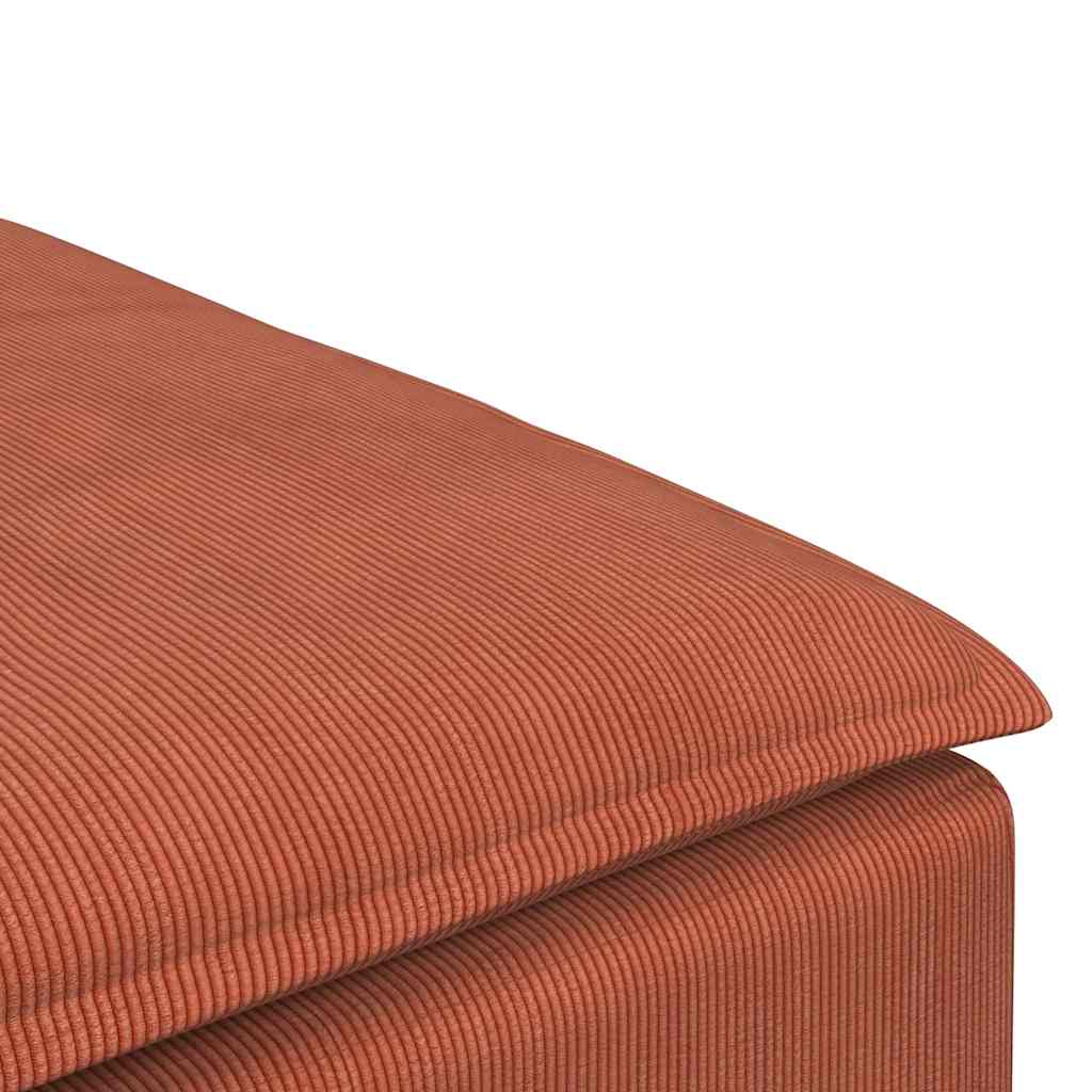 Modulaire bank voetenbank module rood oranje 100x100x48 cm is nu te koop bij PeponiXL, paradijselijk wonen!