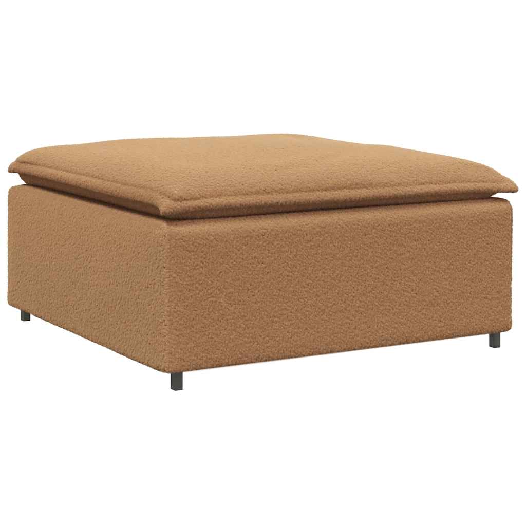 Modulaire bank voetenbank module beige 100x100x48 cm is nu te koop bij PeponiXL, paradijselijk wonen!