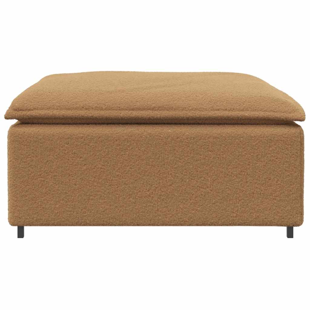 Modulaire bank voetenbank module beige 100x100x48 cm is nu te koop bij PeponiXL, paradijselijk wonen!