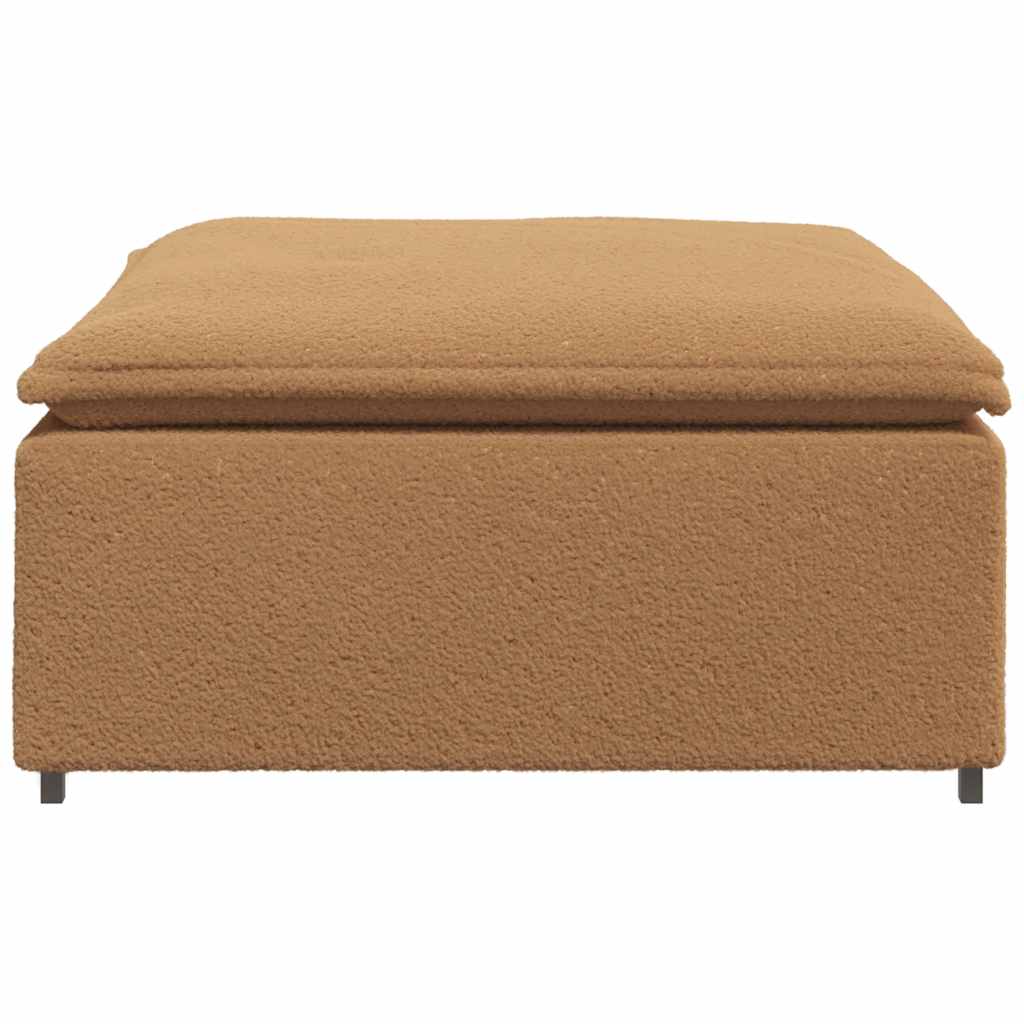 Modulaire bank voetenbank module beige 100x100x48 cm is nu te koop bij PeponiXL, paradijselijk wonen!