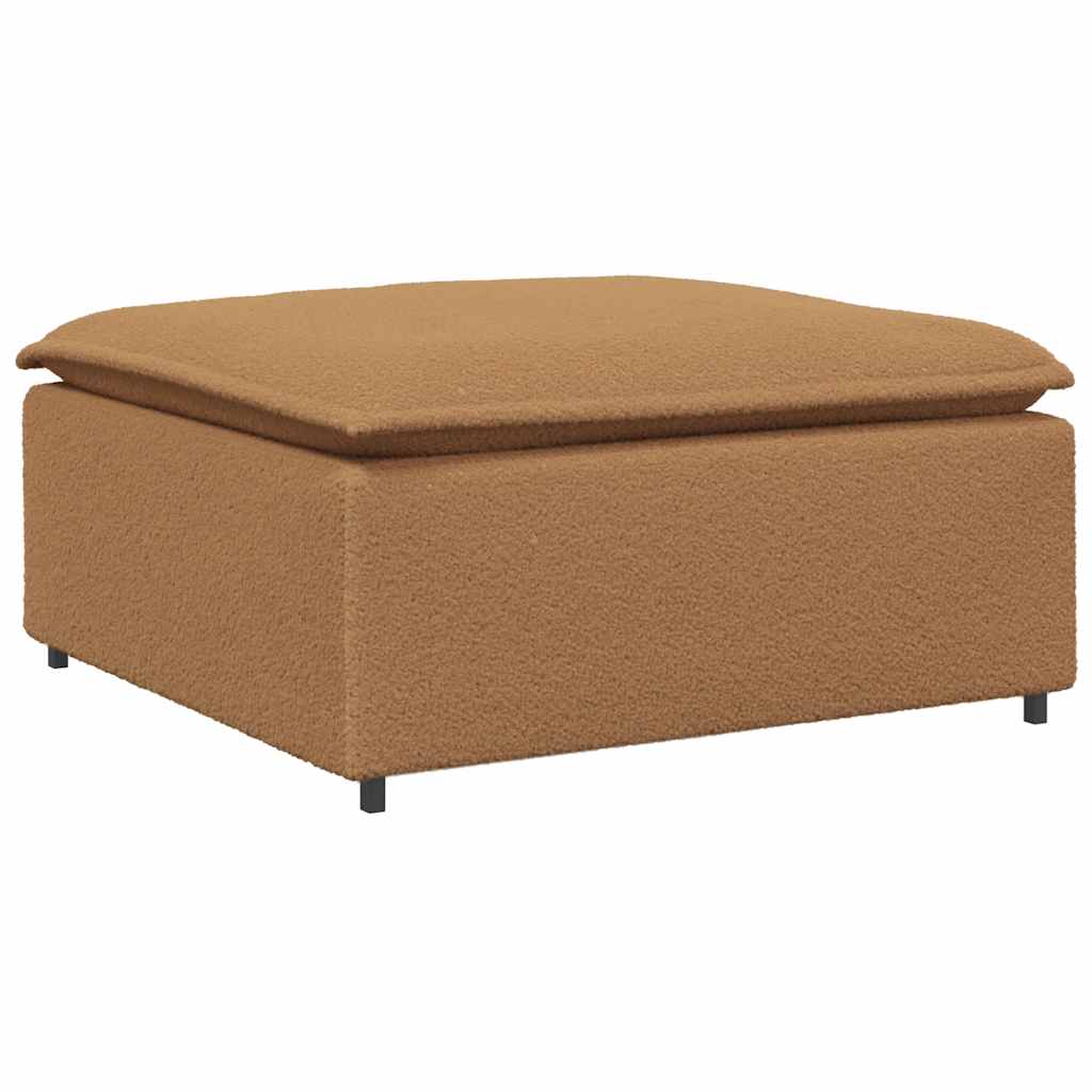 Modulaire bank voetenbank module beige 100x100x48 cm is nu te koop bij PeponiXL, paradijselijk wonen!