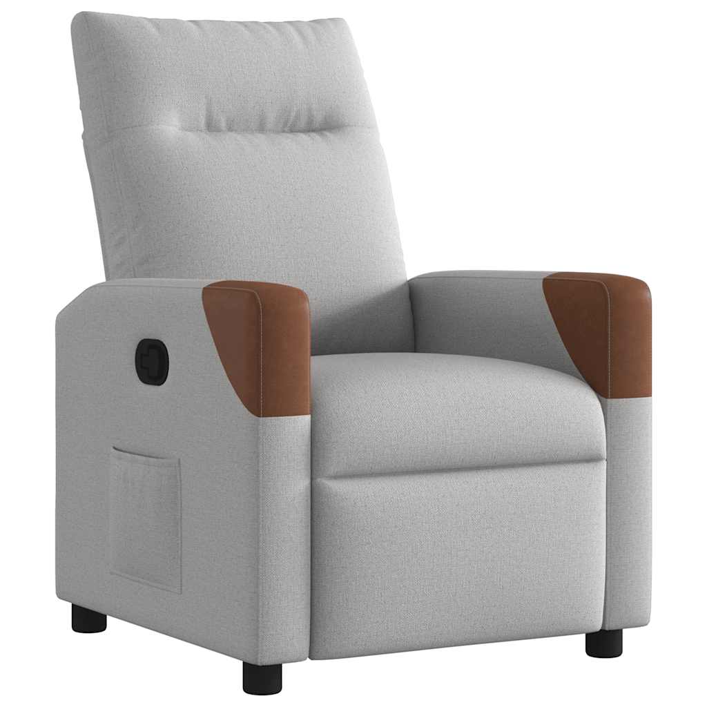 Fauteuil verstelbaar stof wolk grijs is nu te koop bij PeponiXL, paradijselijk wonen!