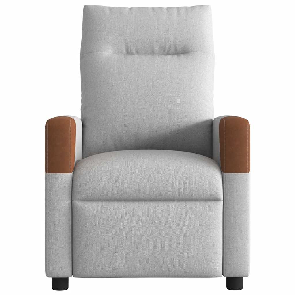Fauteuil verstelbaar stof wolk grijs is nu te koop bij PeponiXL, paradijselijk wonen!