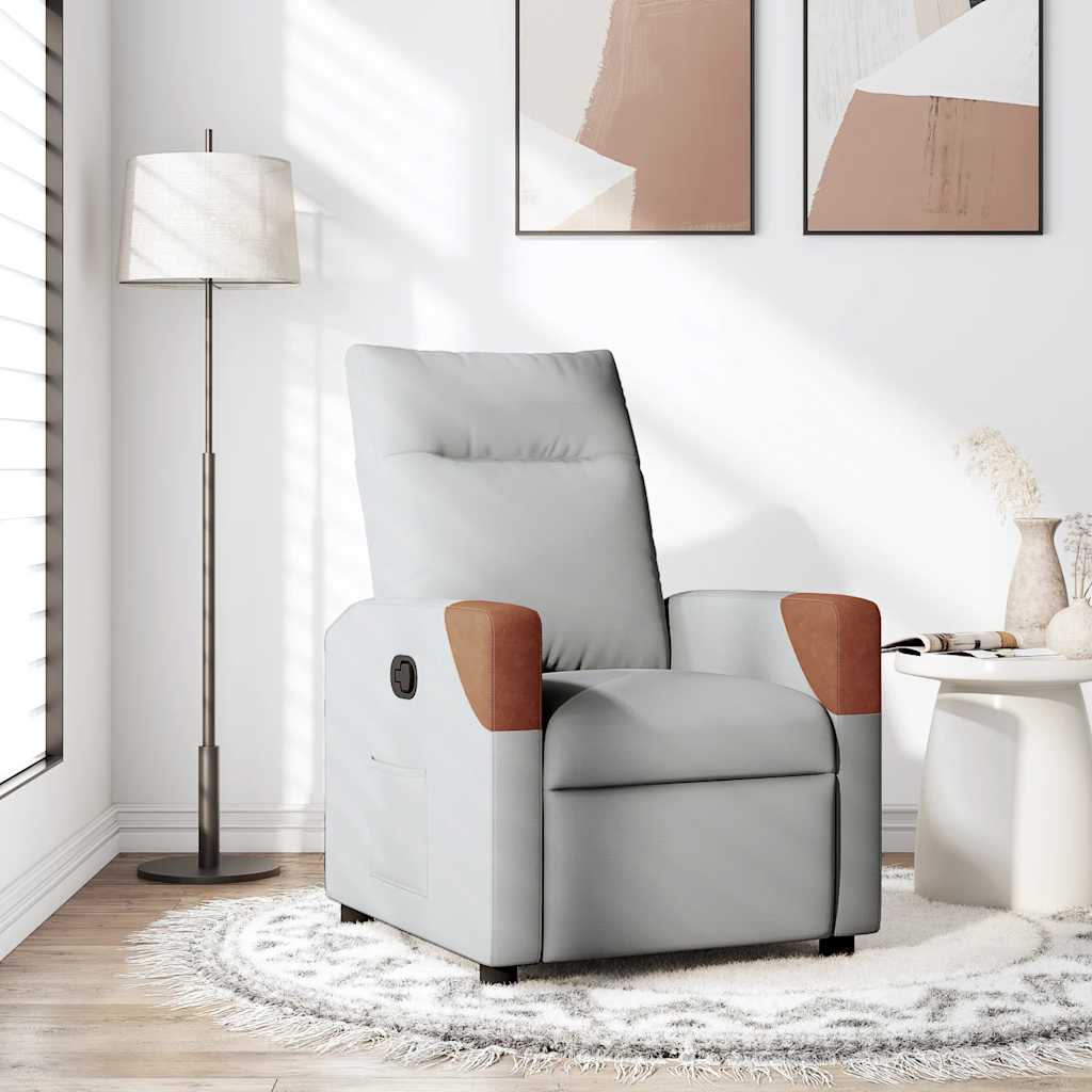 Fauteuil verstelbaar stof wolk grijs is nu te koop bij PeponiXL, paradijselijk wonen!