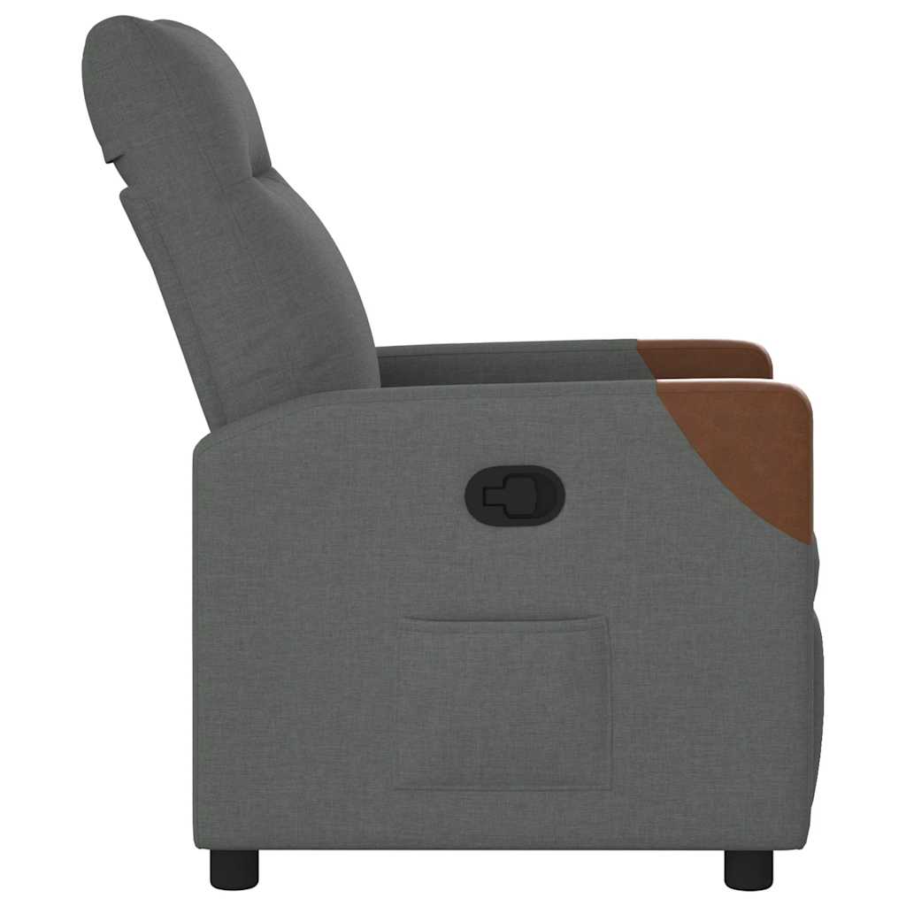 Relaxfauteuil Donkergrijze Stof is nu te koop bij PeponiXL, paradijselijk wonen!
