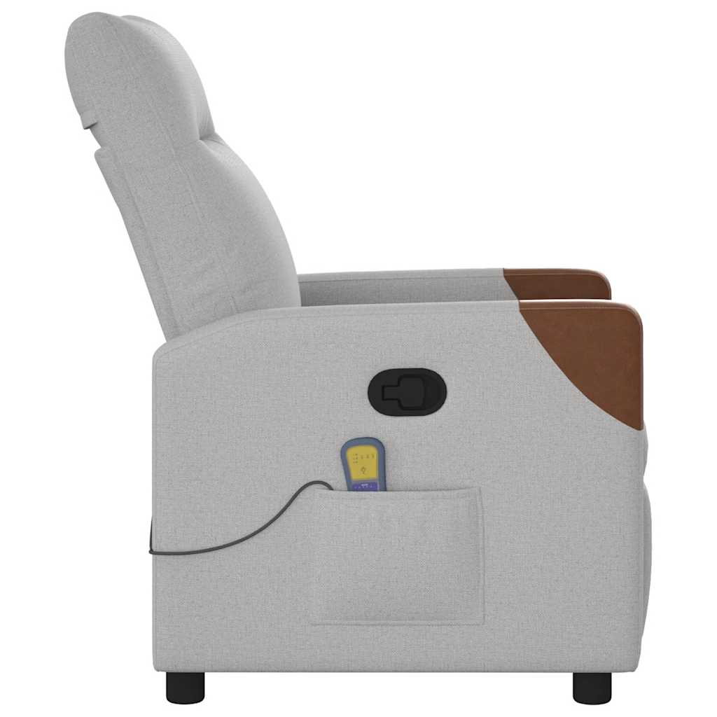 Massagestoel verstelbaar stof wolk grijs is nu te koop bij PeponiXL, paradijselijk wonen!
