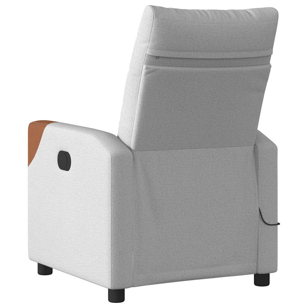 Massagestoel verstelbaar stof wolk grijs is nu te koop bij PeponiXL, paradijselijk wonen!