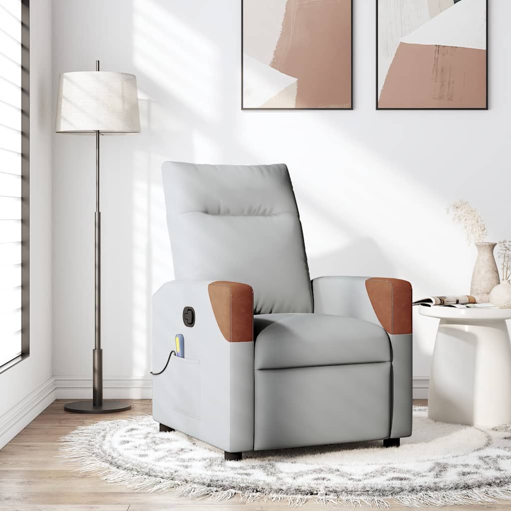 Massagestoel verstelbaar stof wolk grijs is nu te koop bij PeponiXL, paradijselijk wonen!