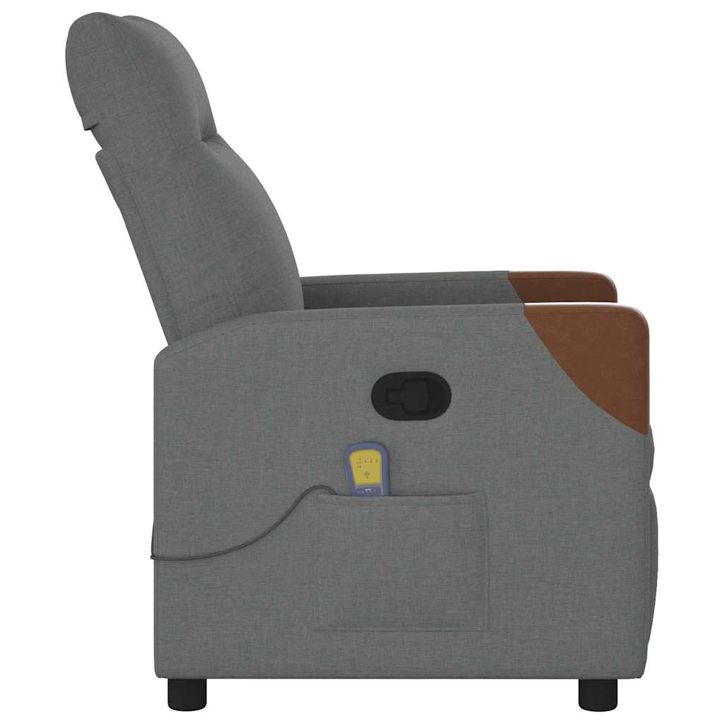 Massagestoel Donkergrijze Stof is nu te koop bij PeponiXL, paradijselijk wonen!