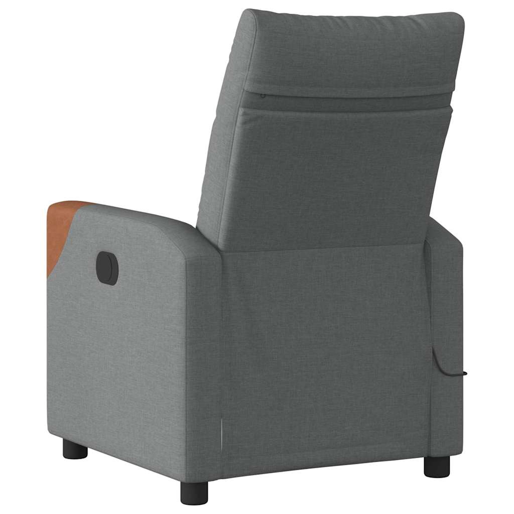 Massagestoel Donkergrijze Stof is nu te koop bij PeponiXL, paradijselijk wonen!
