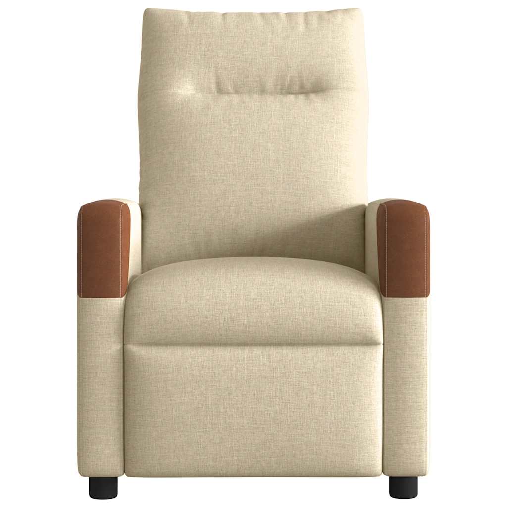 Massagestoel verstelbaar stof crèmekleurig is nu te koop bij PeponiXL, paradijselijk wonen!