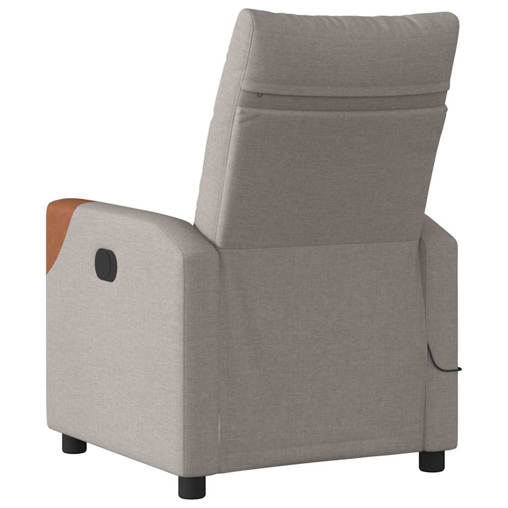 Massagestoel verstelbaar stof taupe is nu te koop bij PeponiXL, paradijselijk wonen!
