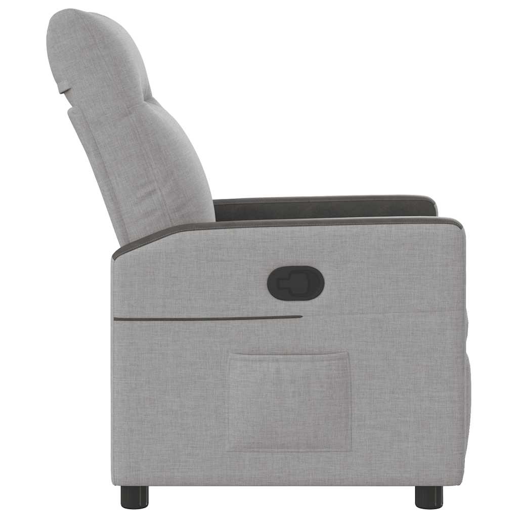 Fauteuil verstelbaar stof wolk grijs is nu te koop bij PeponiXL, paradijselijk wonen!