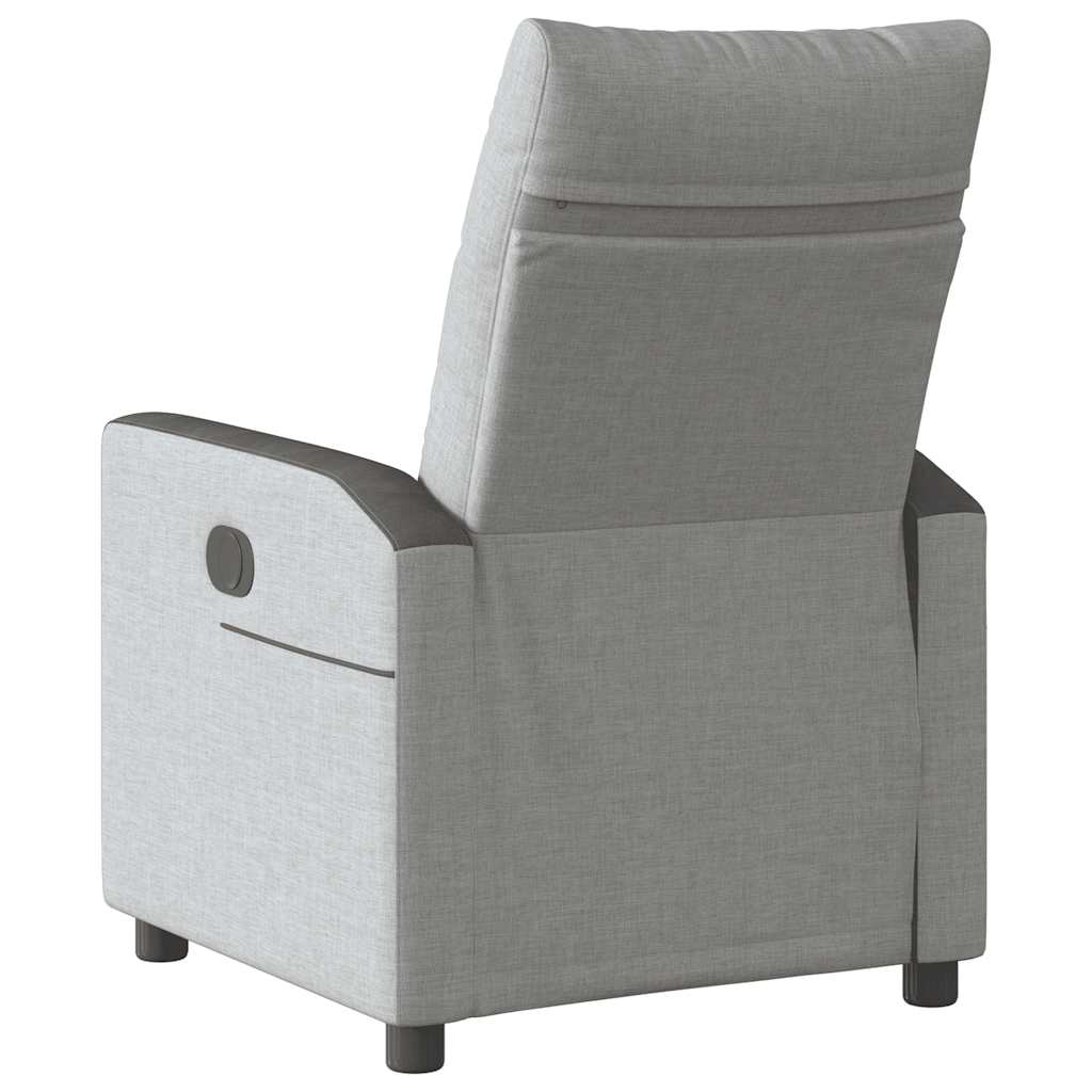 Fauteuil verstelbaar stof wolk grijs is nu te koop bij PeponiXL, paradijselijk wonen!