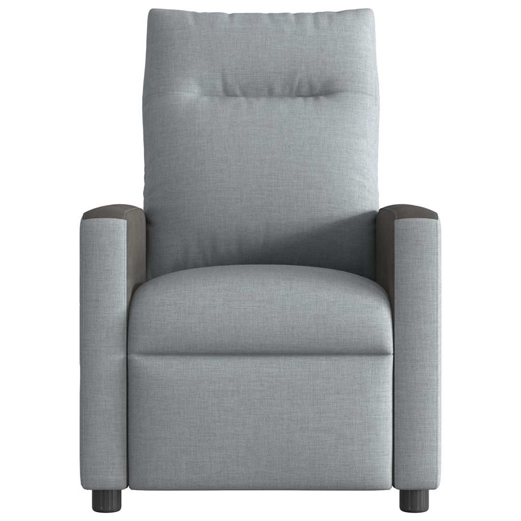 Fauteuil verstelbaar stof lichtgrijs is nu te koop bij PeponiXL, paradijselijk wonen!