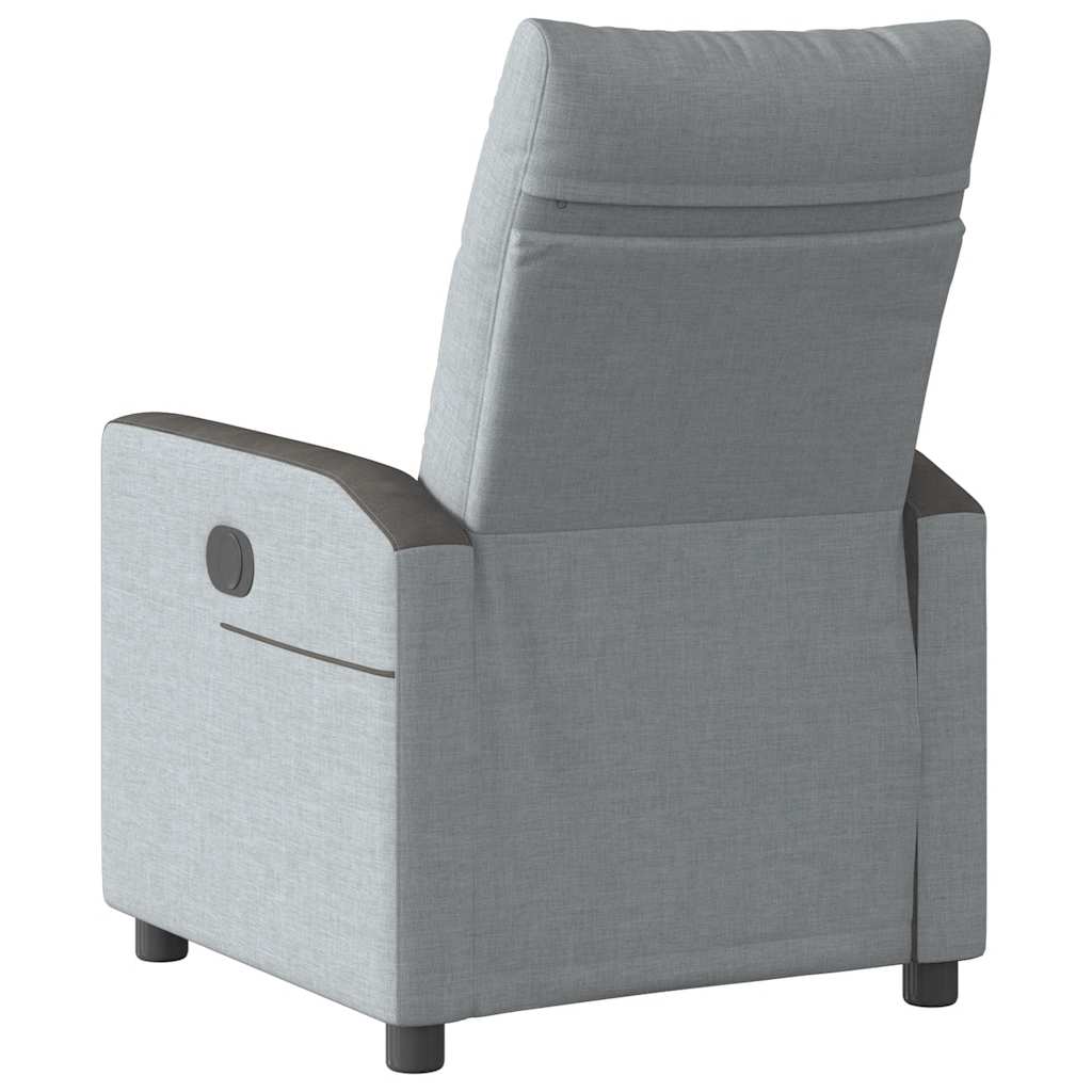 Fauteuil verstelbaar stof lichtgrijs is nu te koop bij PeponiXL, paradijselijk wonen!