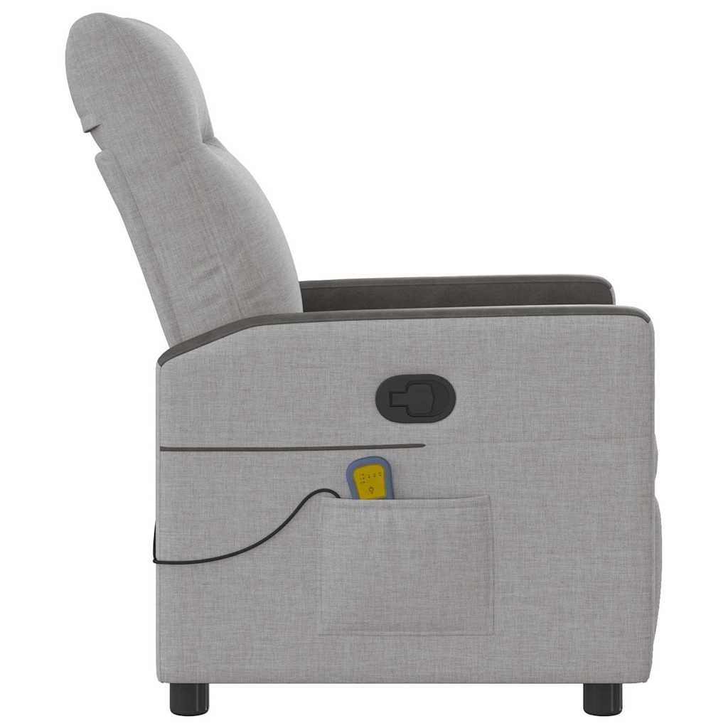 Massagestoel verstelbaar stof wolk grijs is nu te koop bij PeponiXL, paradijselijk wonen!