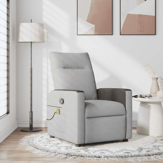 Massagestoel verstelbaar stof wolk grijs is nu te koop bij PeponiXL, paradijselijk wonen!