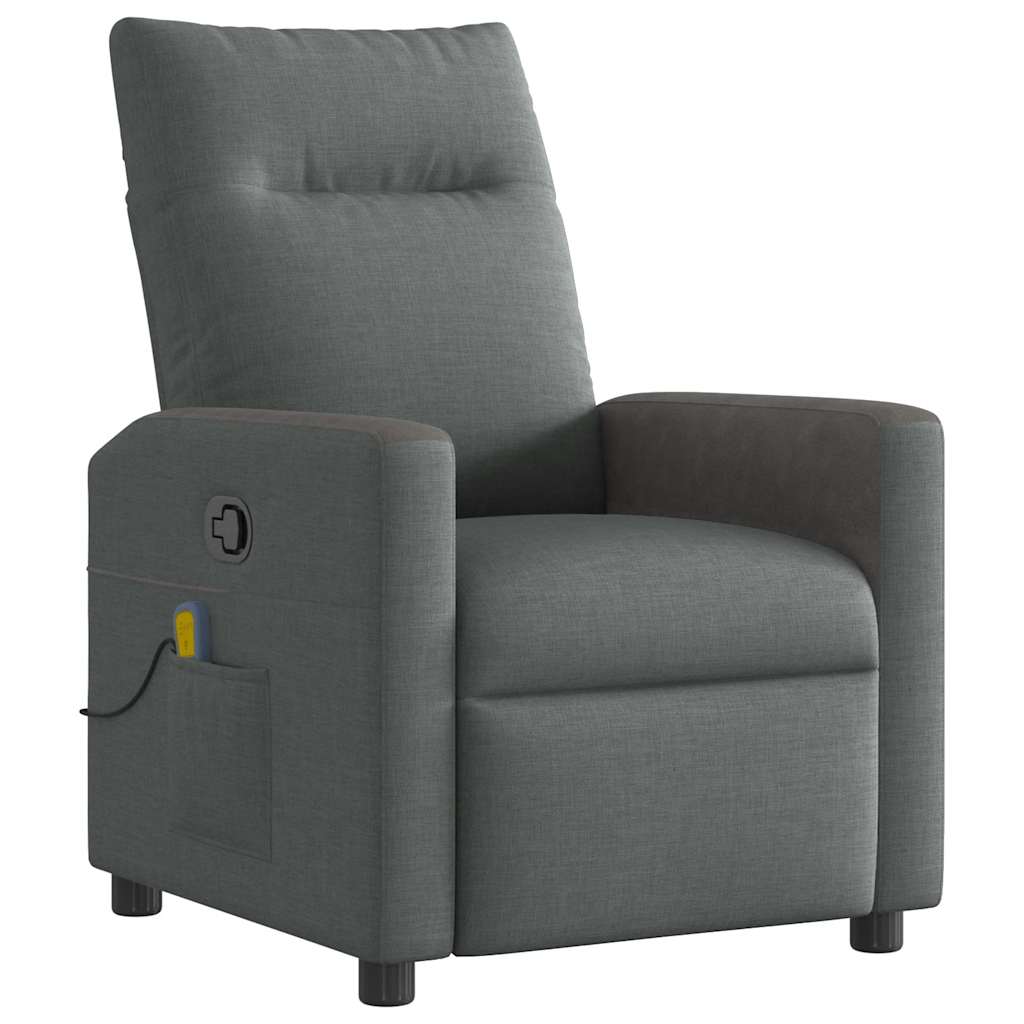 Massagestoel Donkergrijze Stof is nu te koop bij PeponiXL, paradijselijk wonen!