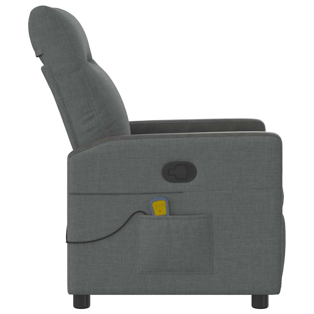Massagestoel Donkergrijze Stof is nu te koop bij PeponiXL, paradijselijk wonen!