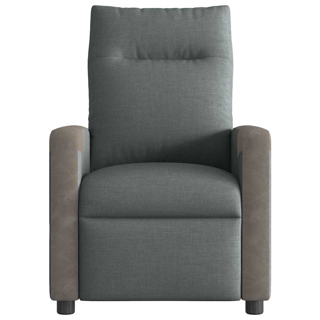 Fauteuil verstelbaar stof donkergrijs is nu te koop bij PeponiXL, paradijselijk wonen!
