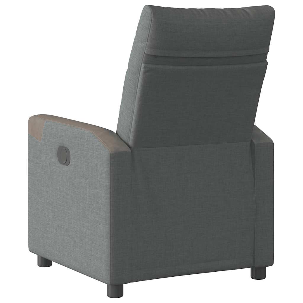 Fauteuil verstelbaar stof donkergrijs is nu te koop bij PeponiXL, paradijselijk wonen!