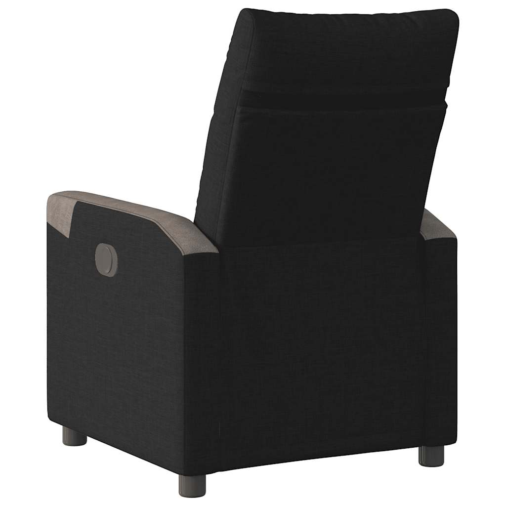 Fauteuil verstelbaar stof zwart is nu te koop bij PeponiXL, paradijselijk wonen!