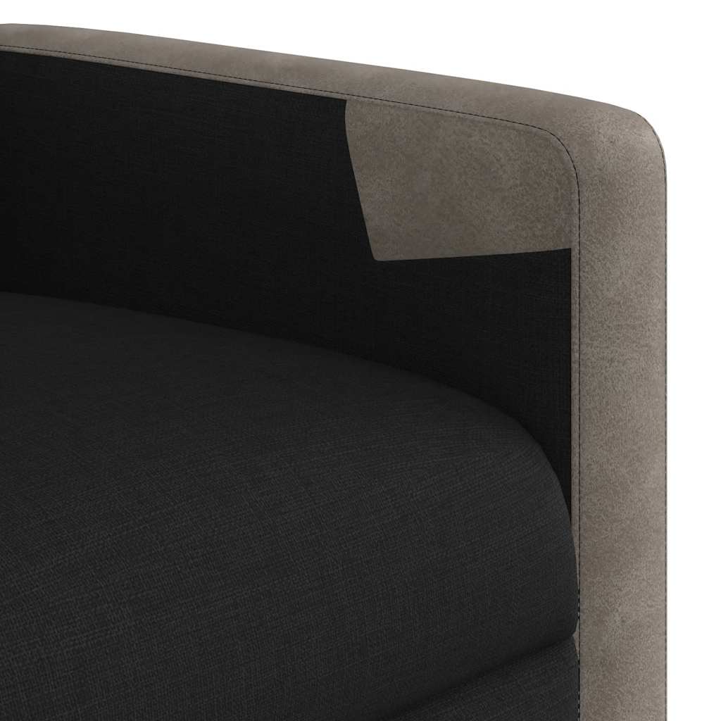 Fauteuil verstelbaar stof zwart is nu te koop bij PeponiXL, paradijselijk wonen!