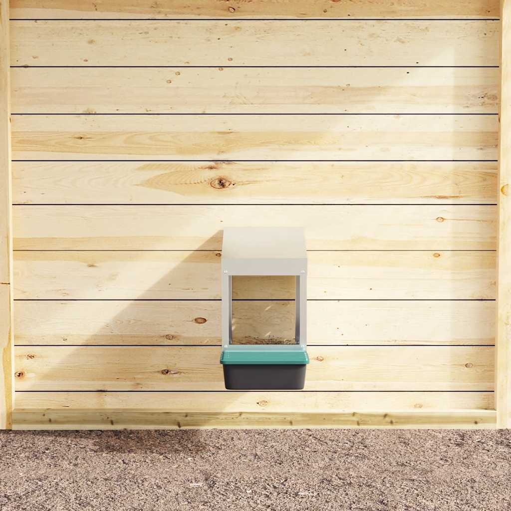 Kippennestkast 1 compartiment wandmontage gegalvaniseerd staal is nu te koop bij PeponiXL, paradijselijk wonen!