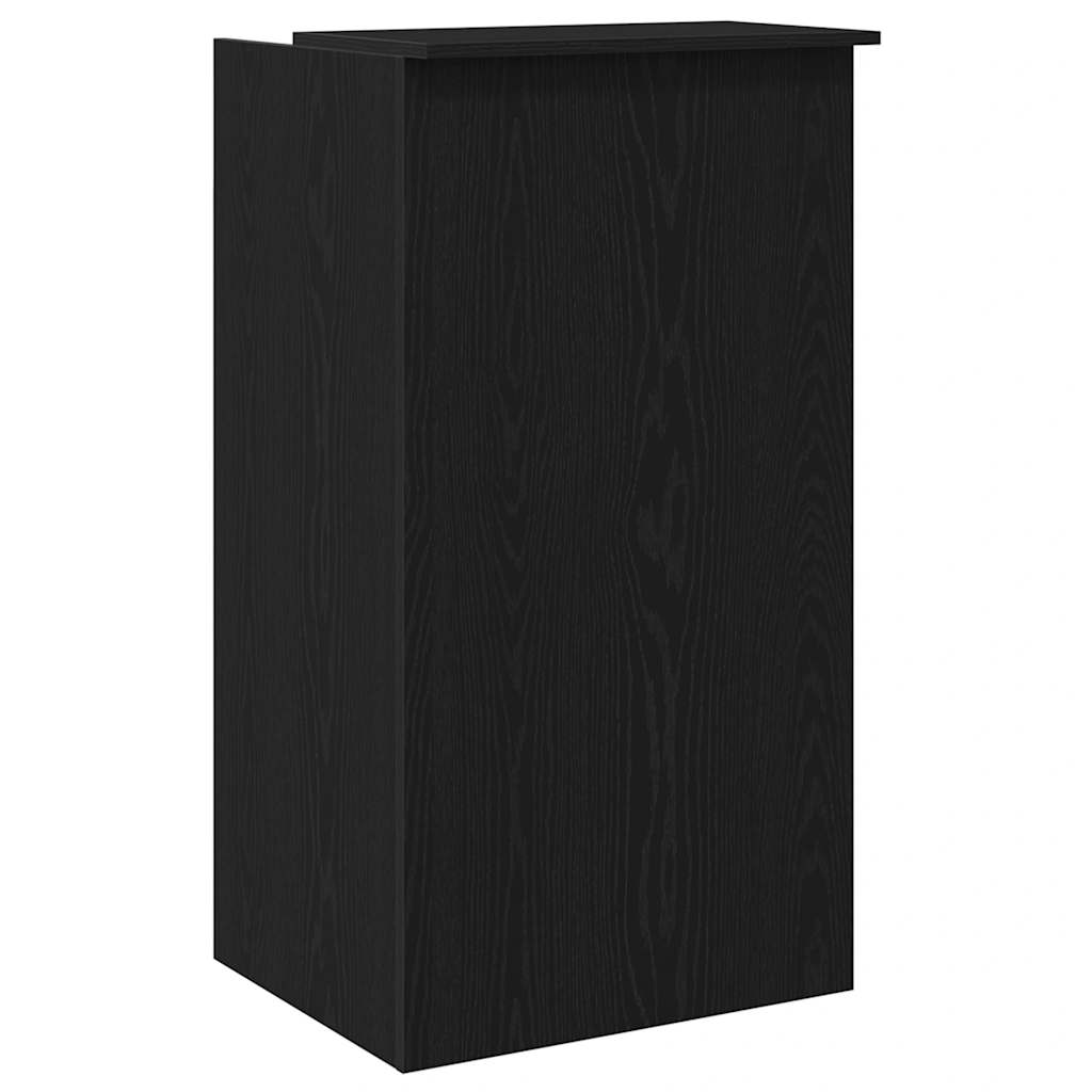 Receptiebalie 55x50x103,5 cm bewerkt hout zwart is nu te koop bij PeponiXL, paradijselijk wonen!