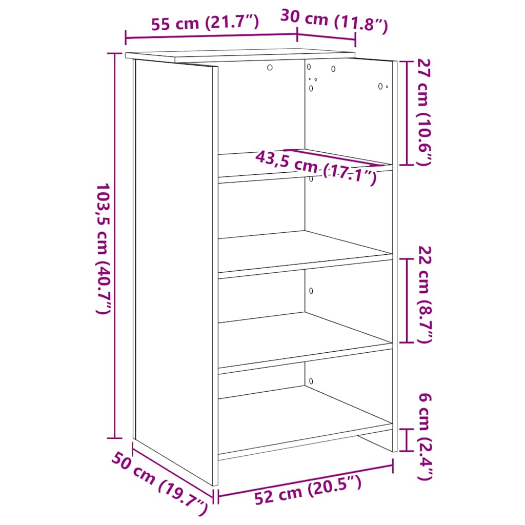 Receptiebalie 55x50x103,5 cm bewerkt hout zwart is nu te koop bij PeponiXL, paradijselijk wonen!
