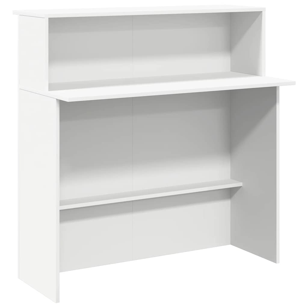 Receptiebalie wit 100x50x103,5 cm bewerkt hout is nu te koop bij PeponiXL, paradijselijk wonen!