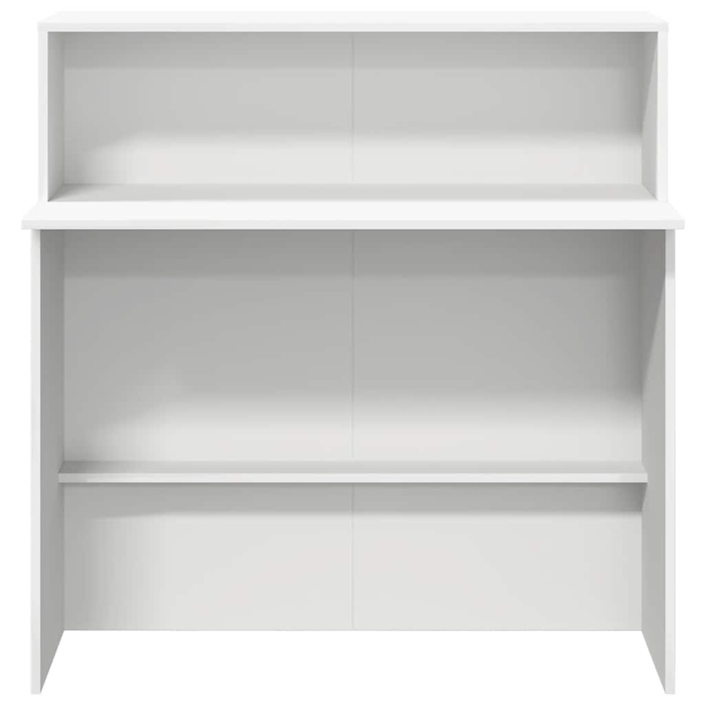 Receptiebalie wit 100x50x103,5 cm bewerkt hout is nu te koop bij PeponiXL, paradijselijk wonen!