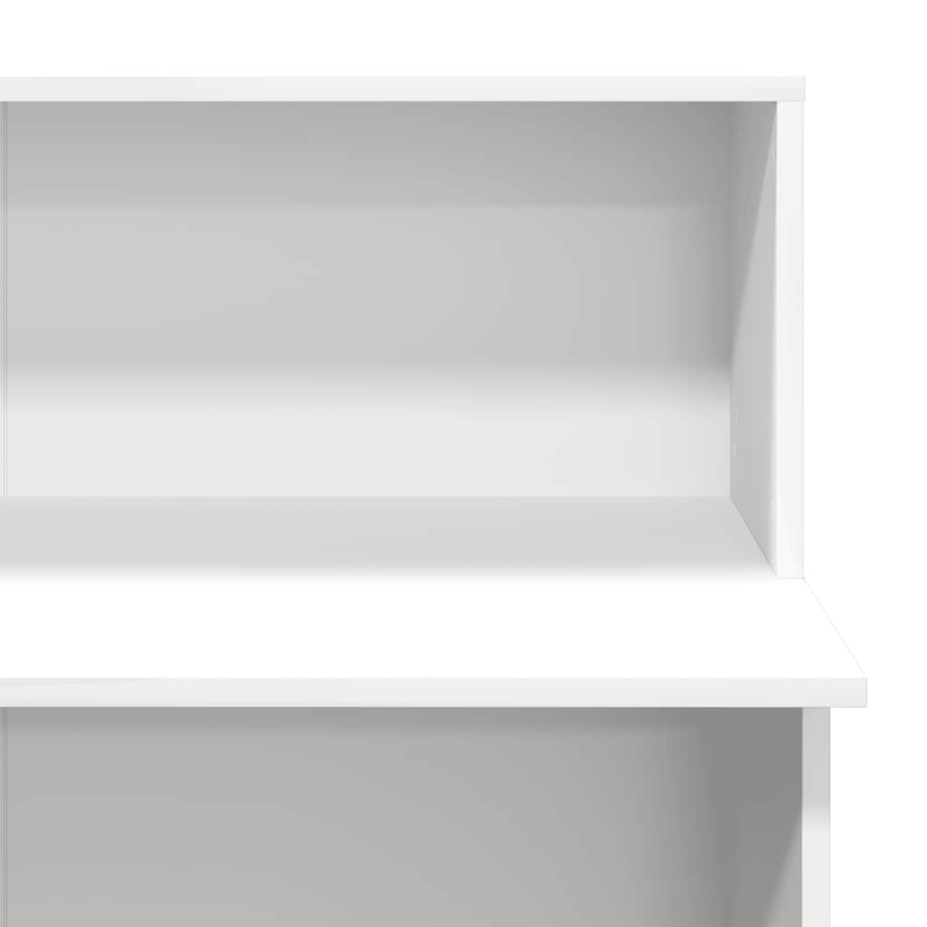 Receptiebalie wit 100x50x103,5 cm bewerkt hout is nu te koop bij PeponiXL, paradijselijk wonen!