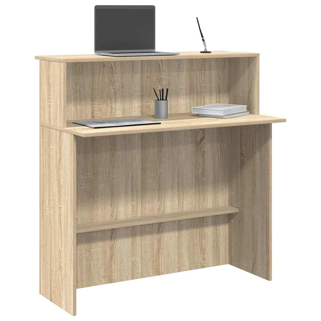 Receptiebalie Sonoma Eiken 100x50x103,5 cm Bewerkt Hout is nu te koop bij PeponiXL, paradijselijk wonen!