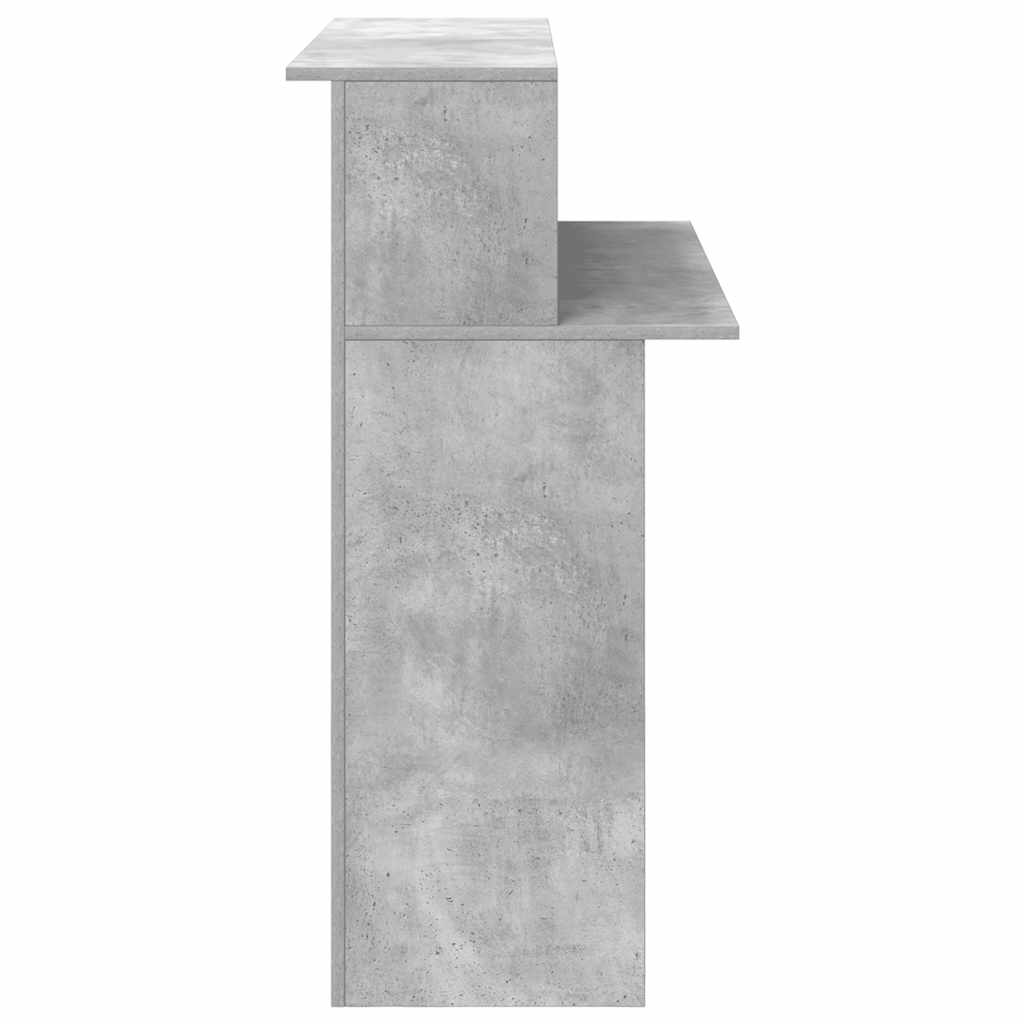 Receptiebalie 100x50x103,5 cm bewerkt hout betongrijs is nu te koop bij PeponiXL, paradijselijk wonen!