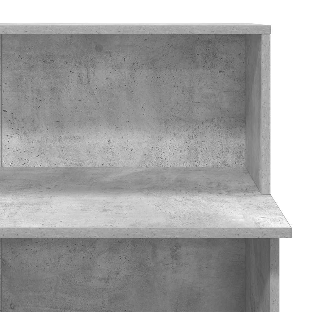 Receptiebalie 100x50x103,5 cm bewerkt hout betongrijs is nu te koop bij PeponiXL, paradijselijk wonen!