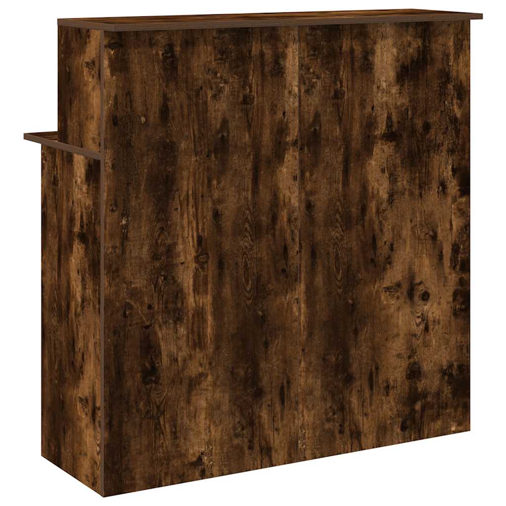 Receptiebalie 100x50x103,5 cm bewerkt hout gerookt eikenkleurig is nu te koop bij PeponiXL, paradijselijk wonen!