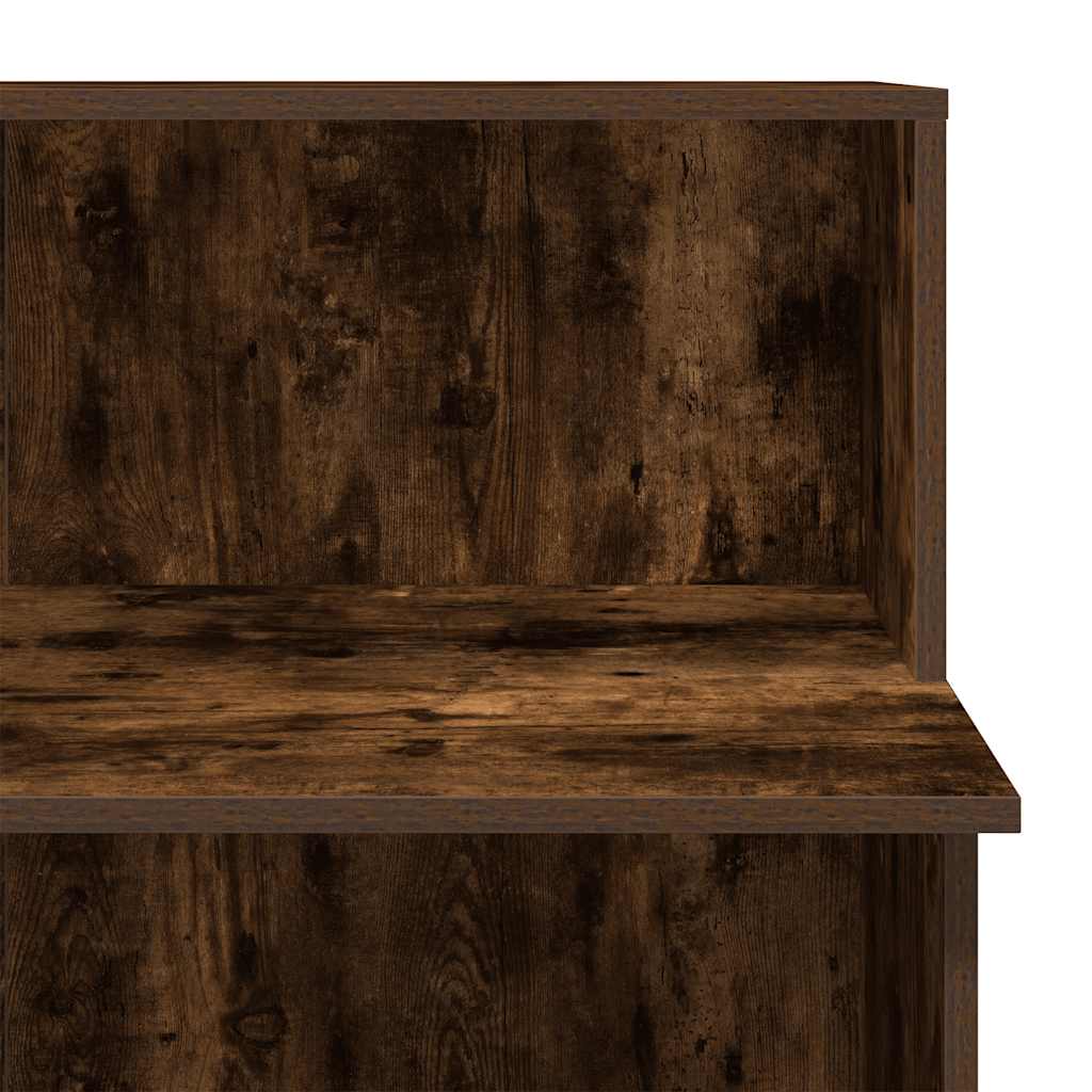 Receptiebalie 100x50x103,5 cm bewerkt hout gerookt eikenkleurig is nu te koop bij PeponiXL, paradijselijk wonen!
