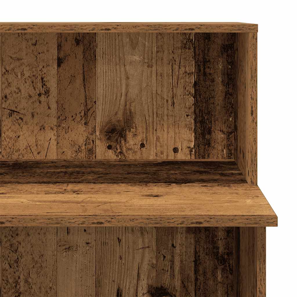 Receptiebalie 100x50x103,5 cm bewerkt hout oud houtkleurig is nu te koop bij PeponiXL, paradijselijk wonen!