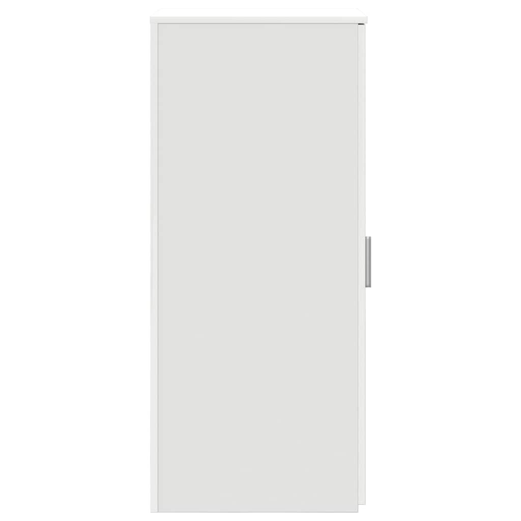 Opbergkast wit 40x45x103,5 cm bewerkt hout is nu te koop bij PeponiXL, paradijselijk wonen!